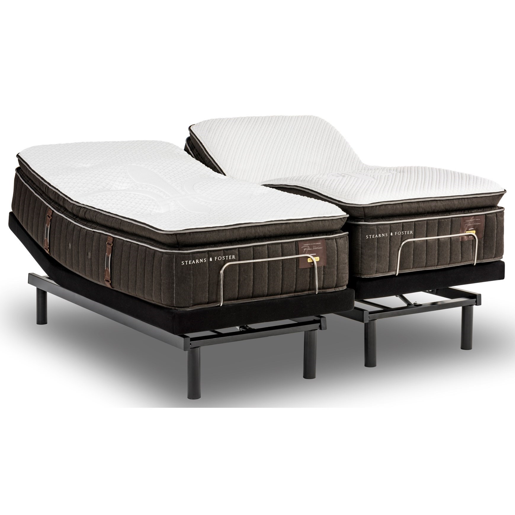 Stearns & Foster No. 03 Queen Firm Euro Pillowtop Mattress and Ease